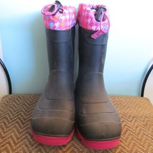 Kamik Insulated Snow Rain Cinch Top Lined Snowbuster Kids Boots Size 4